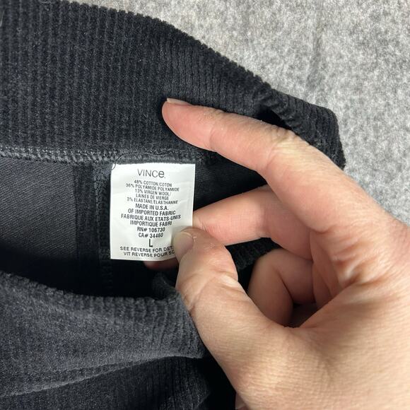 Vince Pants Womens 12 Velvet Ribbed Knit Tapered Corduroy Career Capsule - Picture 11 of 11